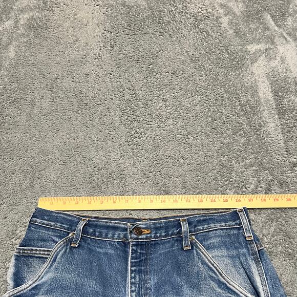 All American Clothing Co Jeans Mens 34 X 32 Blue Straight 90s Made USA Carpenter - Picture 6 of 10